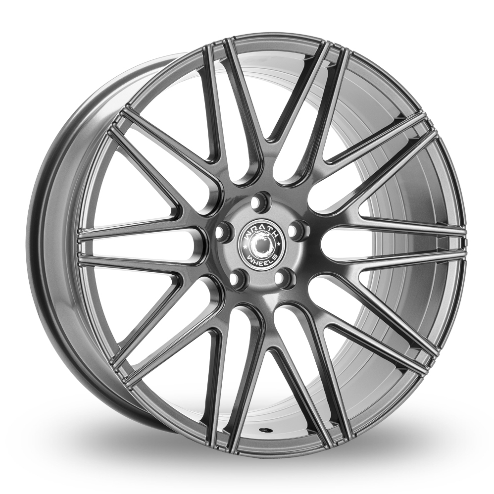 8.5x19 (Front) & 9.5x19 (Rear) Wrath WF3 Grey Alloy Wheels