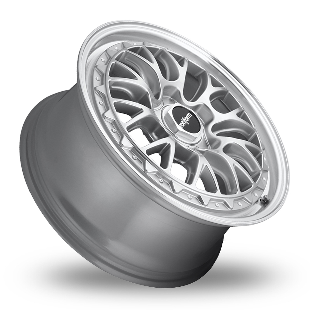 18" Rotiform R155 LSR (EU Warehouse) Gloss Silver Machined Alloy Wheels