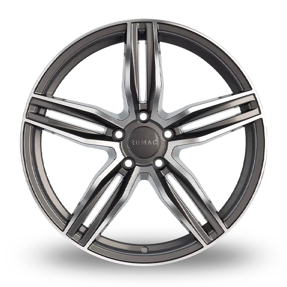 19" Romac Venom Grey Polished Alloy Wheels