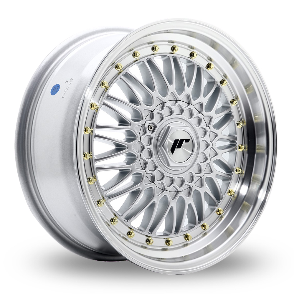 Japan Racing JR9 (7x15) Silver Machined Lip Alloy Wheels