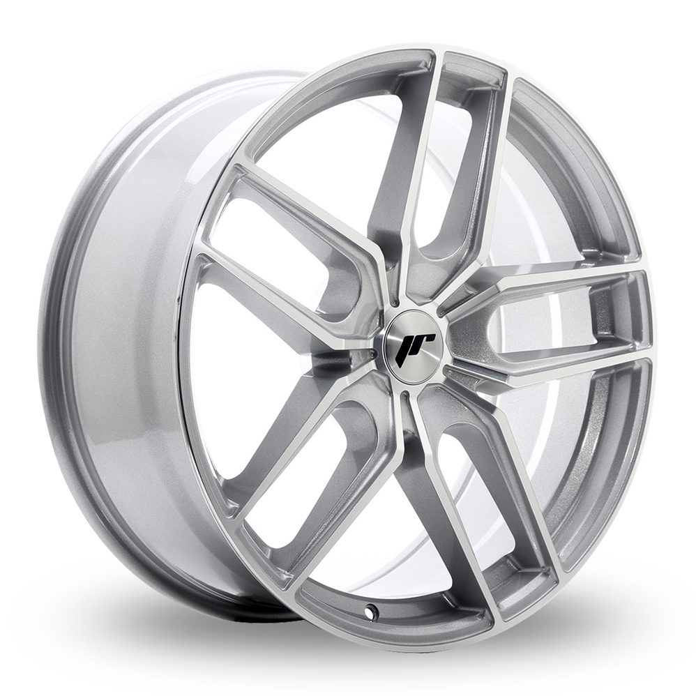 Japan Racing JR25 (8.5x20) (Custom Fitment) Silver Machined Face Alloy Wheels