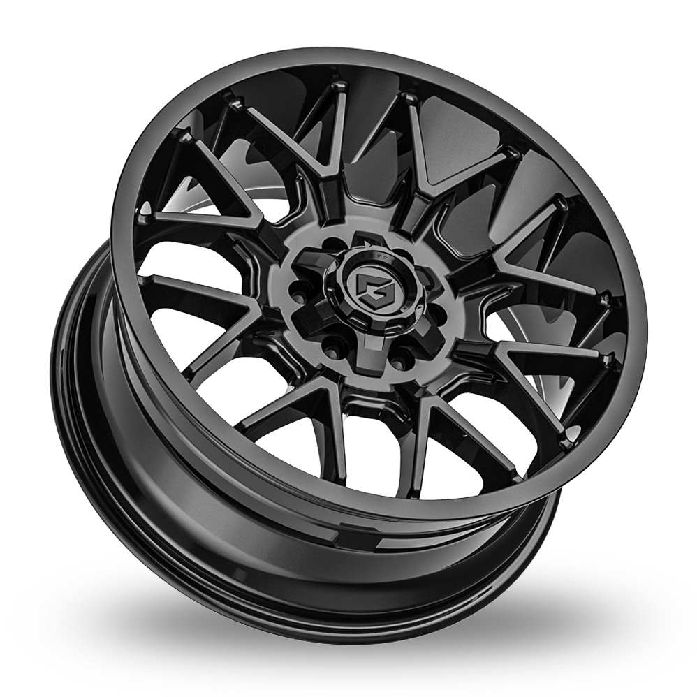 20 Inch Fondmetal 768 Primacy Gloss Black Alloy Wheels