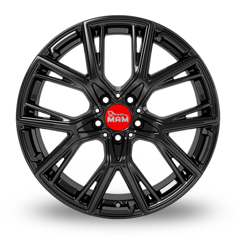 19" MAM B4 Gloss Black Alloy Wheels