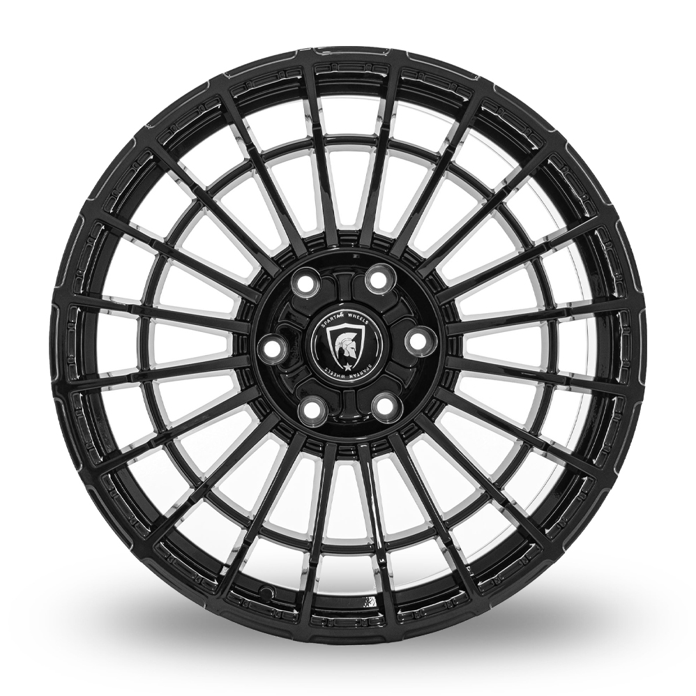 20" Spartan SW5 Gloss Black Alloy Wheels
