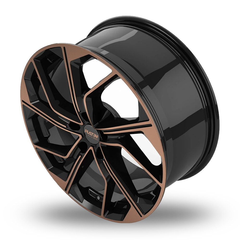 18" Platin P 116 Black Copper Polished Alloy Wheels