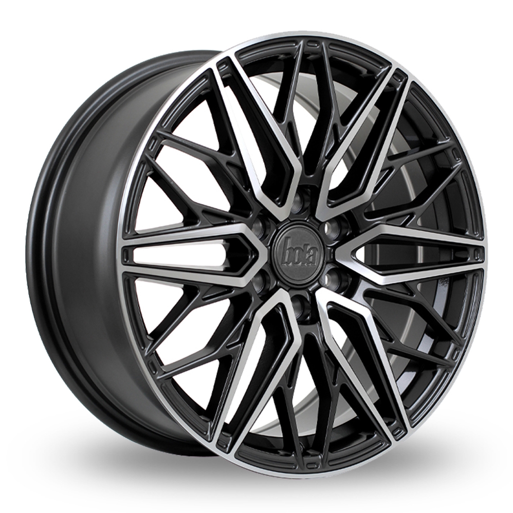 Bola Vansport B32 Gloss Gunmetal Polished Alloy Wheels