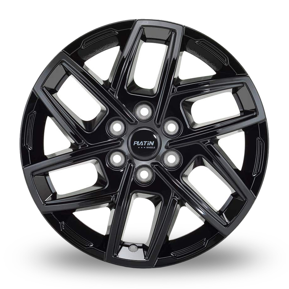 17" Platin P 121 Gloss Black Alloy Wheels