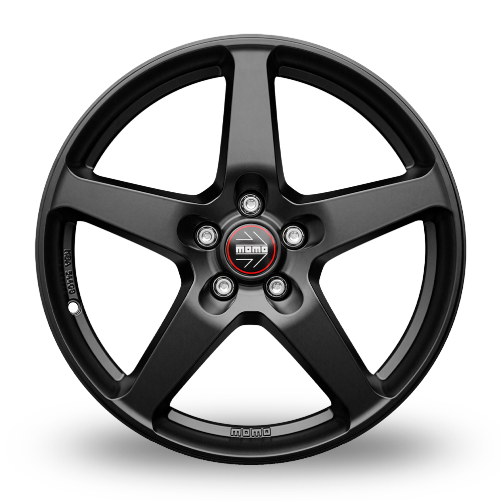 16" Momo Five Matt Black Wider Rear Alloy Wheels