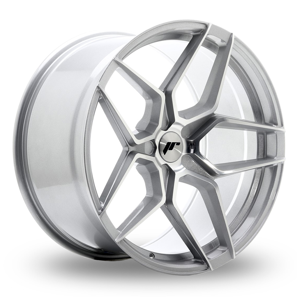 Japan Racing JR34 (10.5x20) (Custom Fitment) Silver Machined Face Alloy Wheels