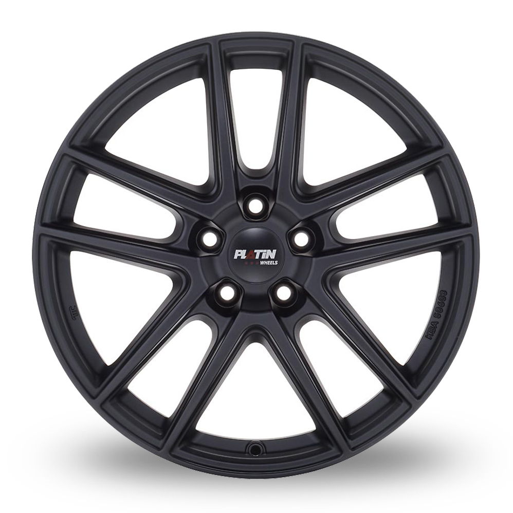 15" Platin P 73 Racing Black Alloy Wheels