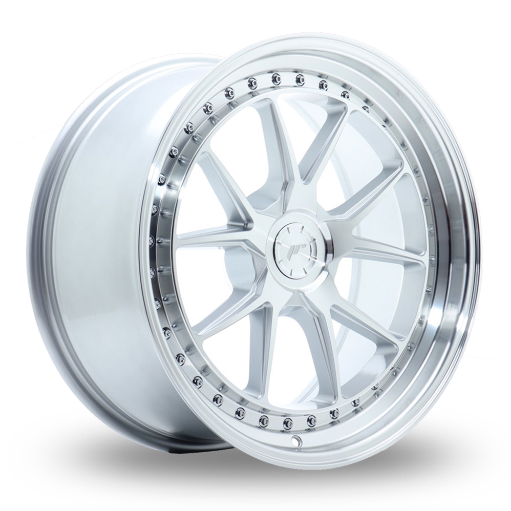 Japan Racing JR39 (11x19) (Custom Fitment) Silver Machined Face Alloy Wheels