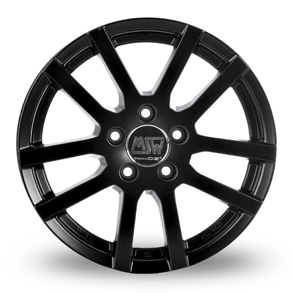 14" MSW (by OZ) 22 Matt Black Alloy Wheels