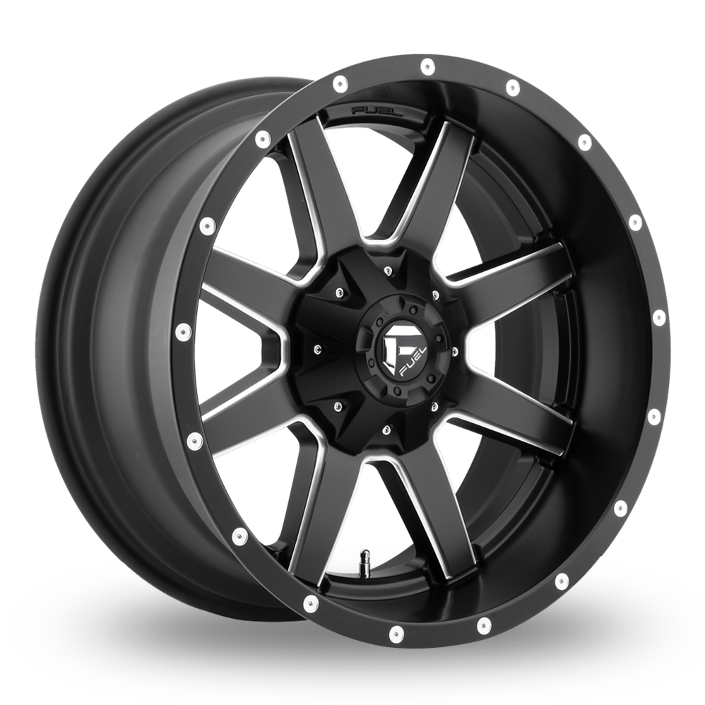 18" Fuel Off-Road D538 Maverick (EU Warehouse) Matt Black Milled Alloy Wheels