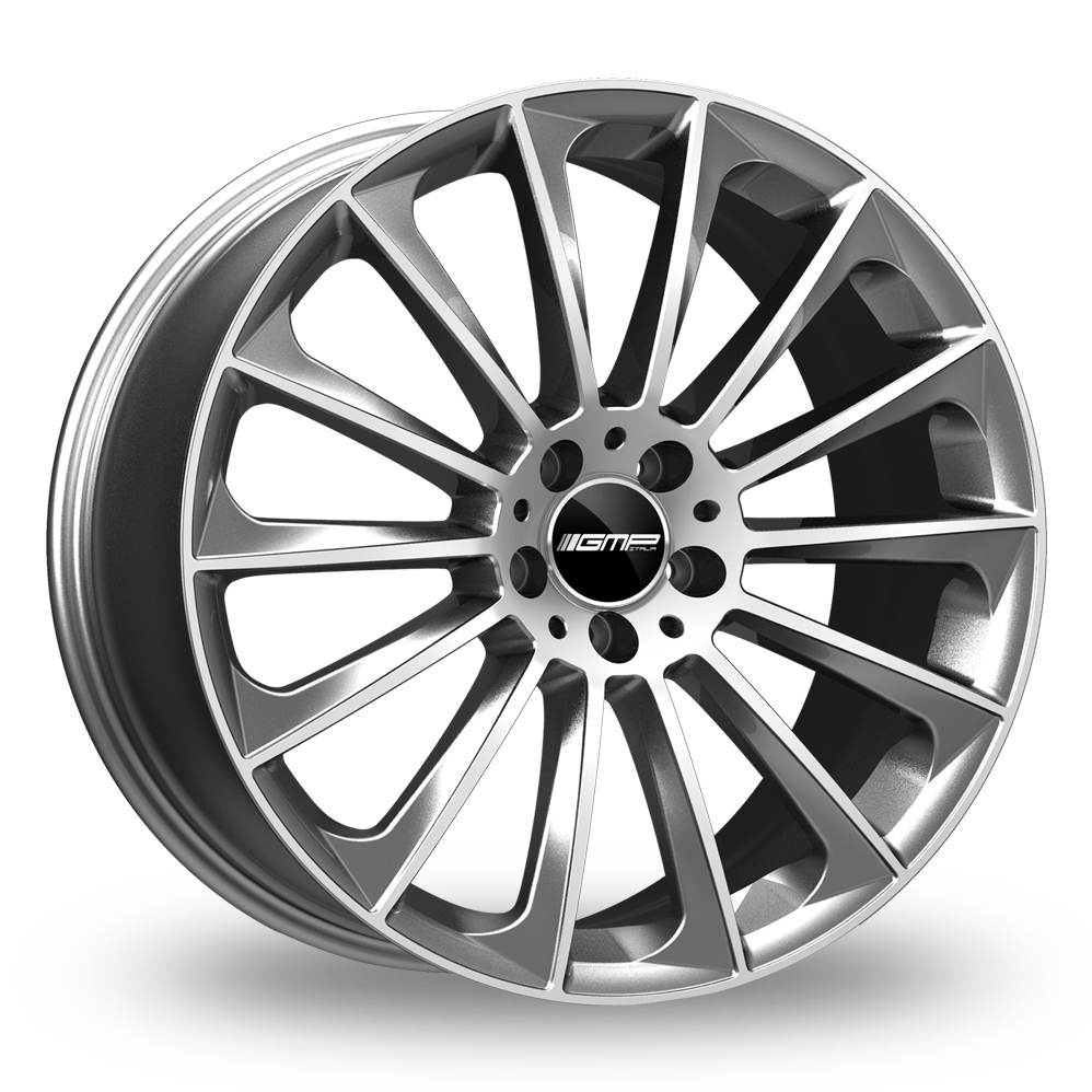 22 Inch GMP Italia Stellar Anthracite Polished Alloy Wheels