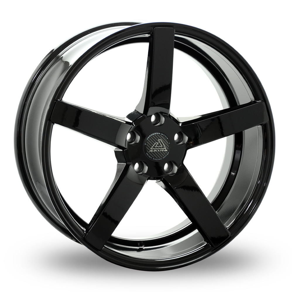 Akina Magnum Gloss Black Alloy Wheels