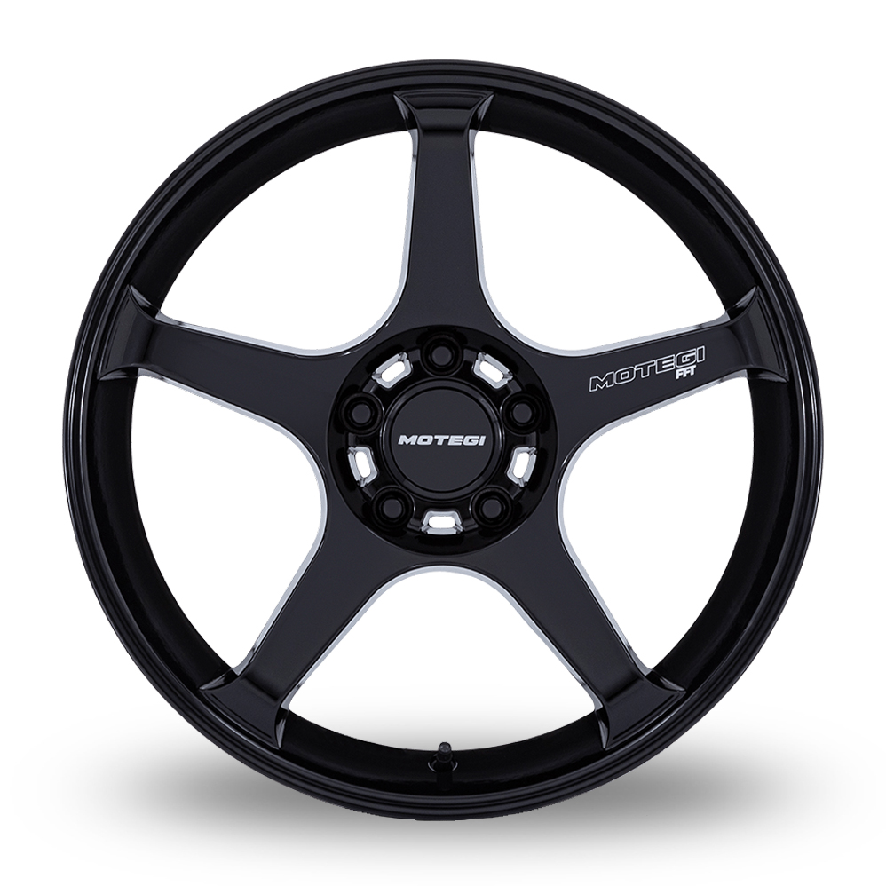18" Motegi Racing MR159 Battle V Blackbird Metallic Alloy Wheels