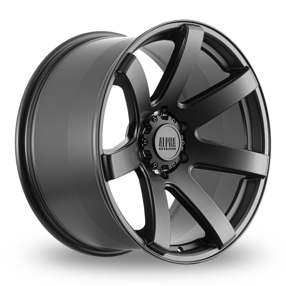 Alpha Off-Road Gauntlet Satin Black Alloy Wheels