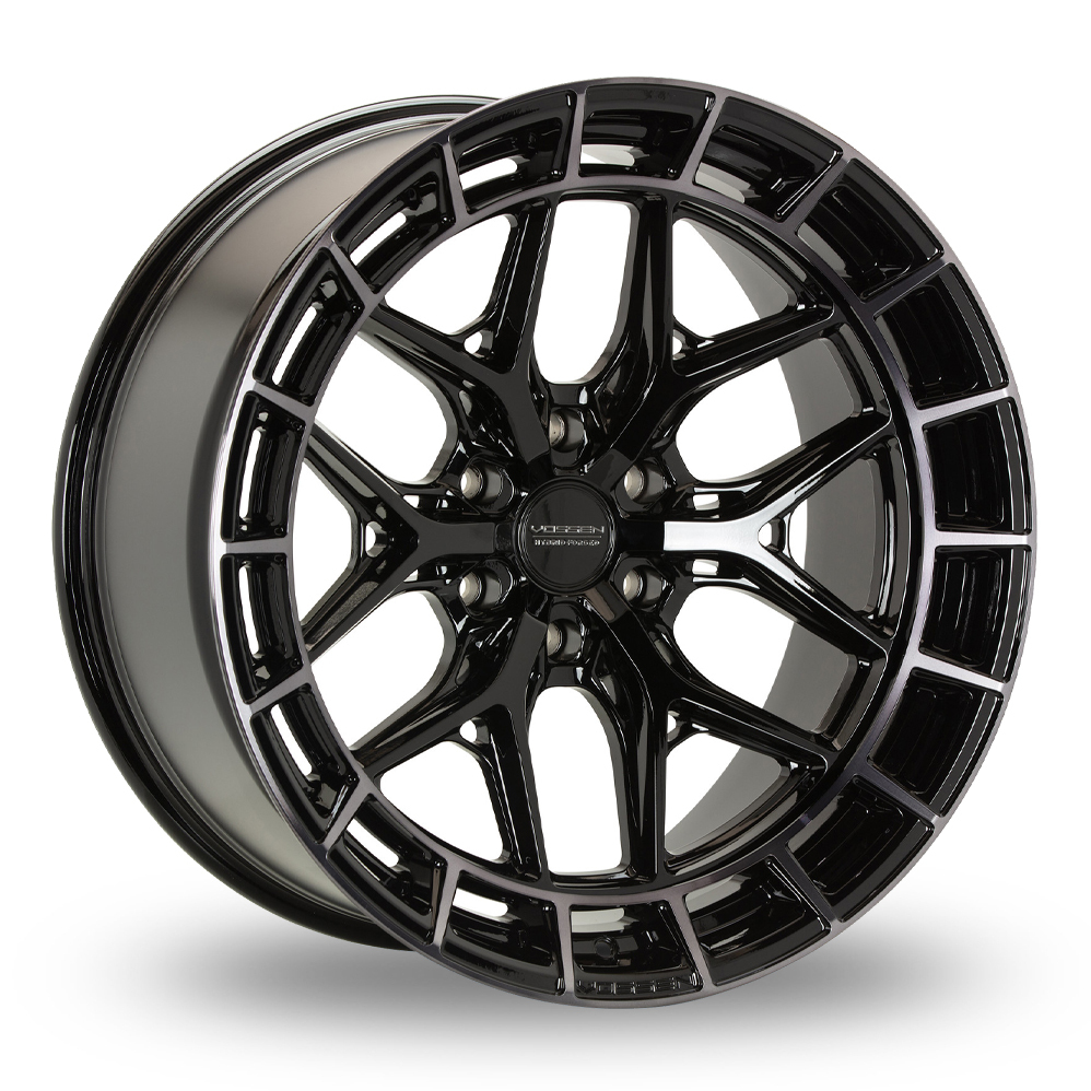Vossen HFX-1 (9x20) (Deep Concave) Double Tinted Gloss Black Alloy Wheels