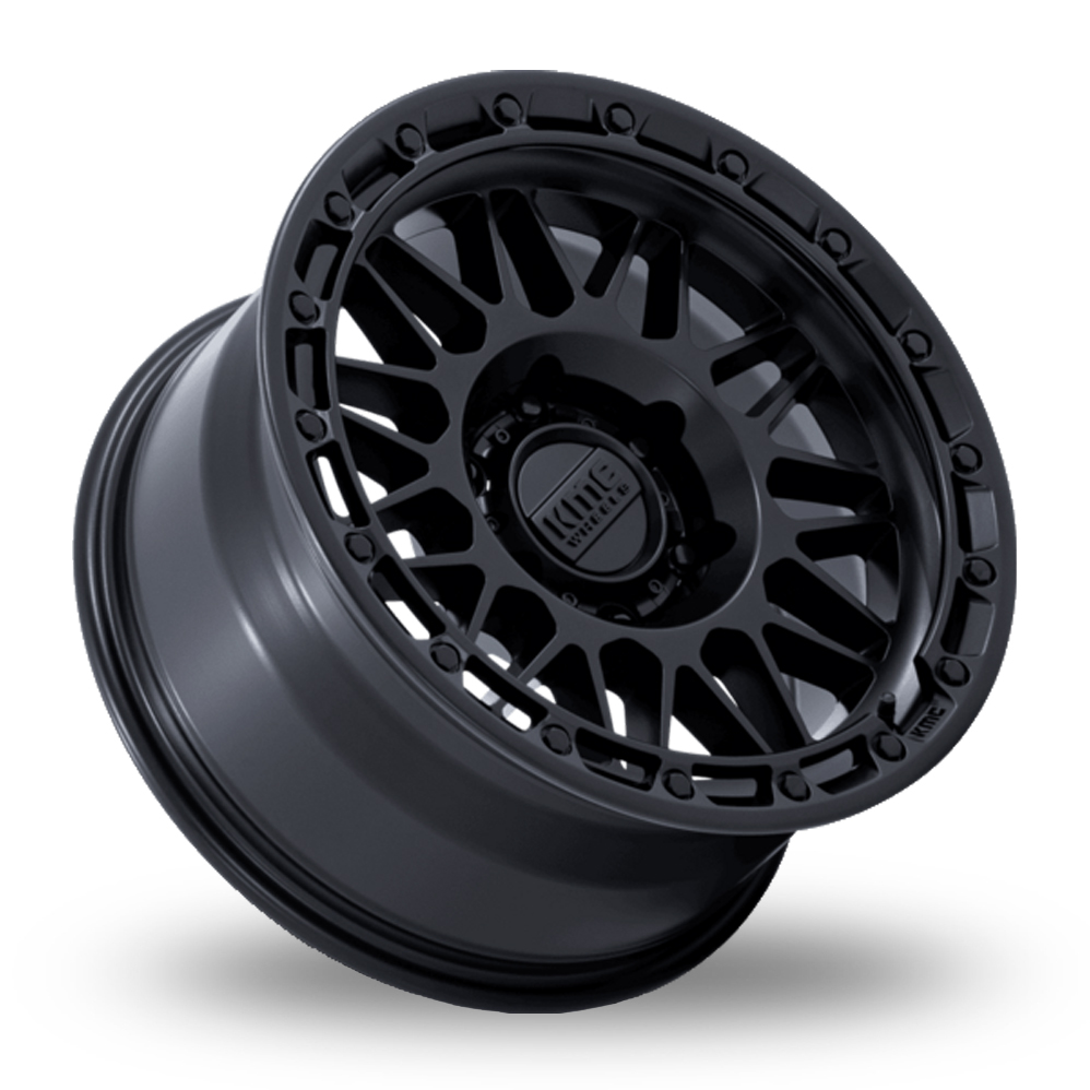 17" KMC KM555 Attack (USA Warehouse) Matt Black Alloy Wheels