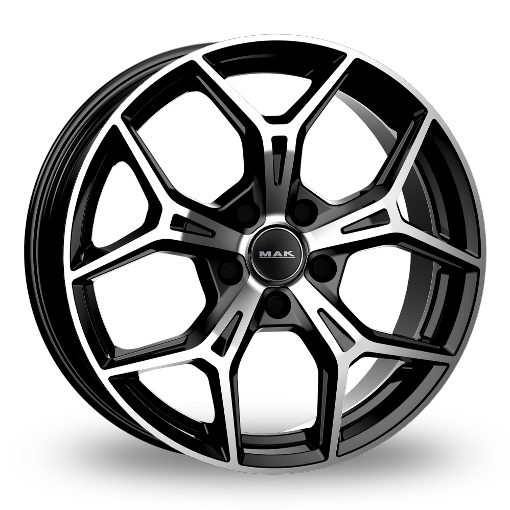 7x17 4x100 ET37 MAK Epica (Black Mirror) (60.1cb) (660kg Load) (10.8kg Weight) (60d Seat) (IT) Alloy Wheels