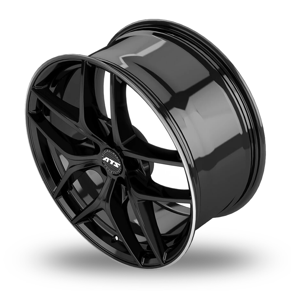 18" ATS Competition 2 Racing Black Polished Alloy Wheels