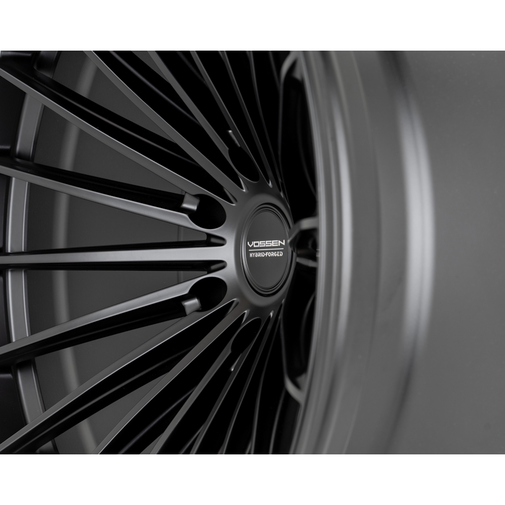 22" Vossen HFX-4 (10x22) (Super Deep Concave) Satin Black Alloy Wheels