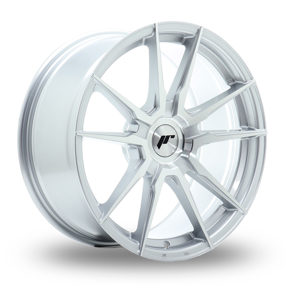 Japan Racing JR21 (8x18) (Custom Fitment) Silver Machined Face Alloy Wheels