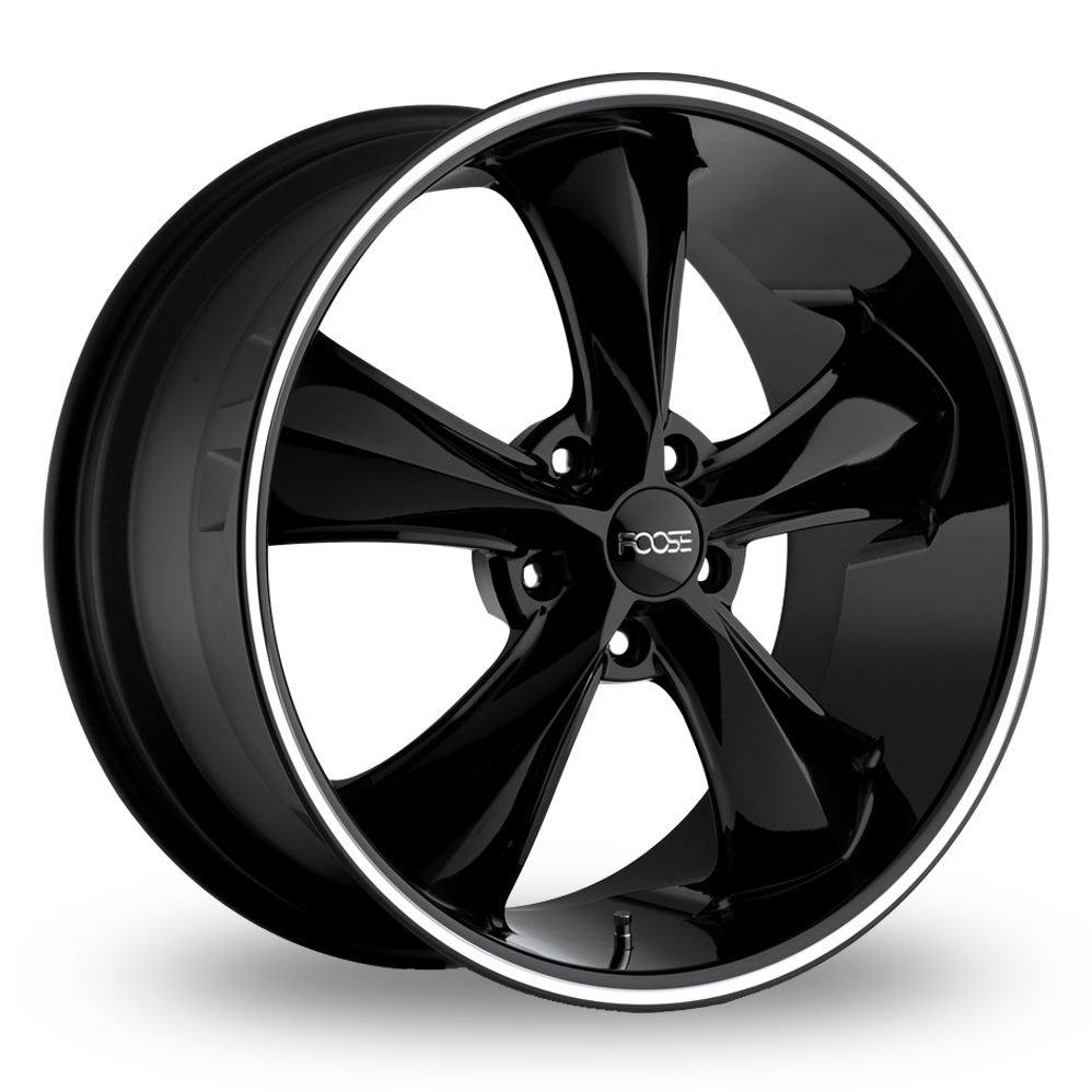 Foose F104 Legend Gloss Black Milled Alloy Wheels