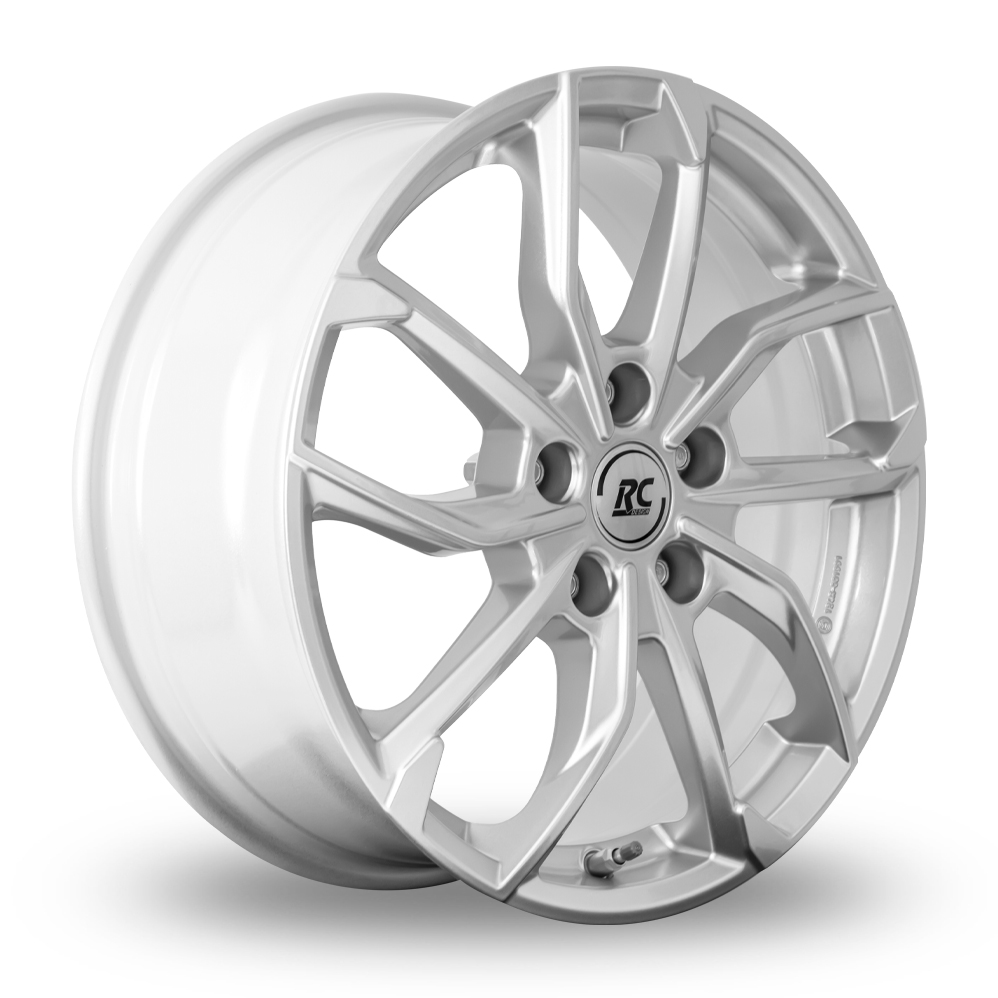 18" RC Design RC34 Crystal Silver Alloy Wheels