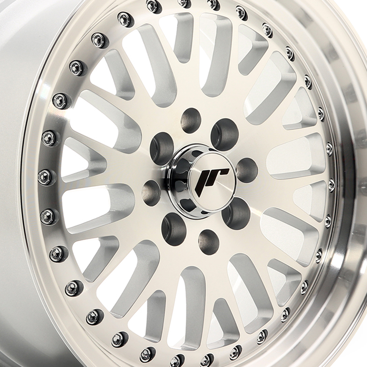 15" Japan Racing JR10 (7x15) Silver Machined Face Alloy Wheels