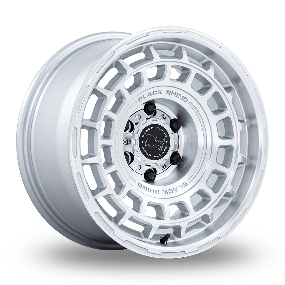 Black Rhino BR024 Awol (USA Warehouse) Silver With Machined Face Alloy Wheels