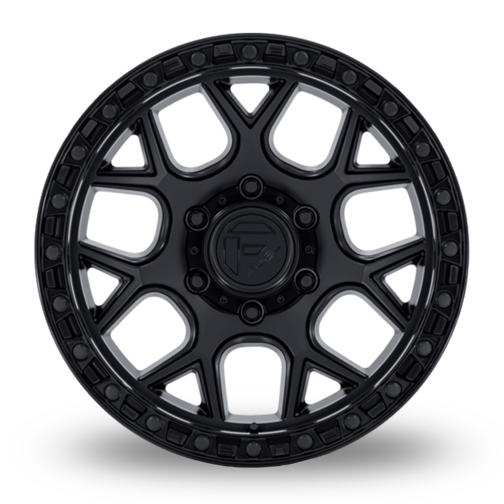 17" Fuel Off-Road FC908 Puma (USA Warehouse) Matt Black Gloss Black Lip Alloy Wheels