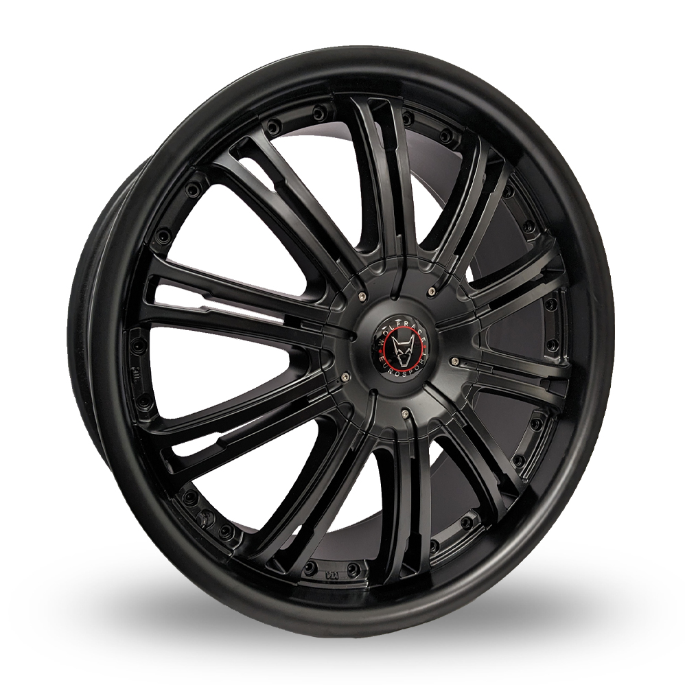 20" Wolfrace Explorer Vermont (Special Offer) Matt Black No Rivets Alloy Wheels