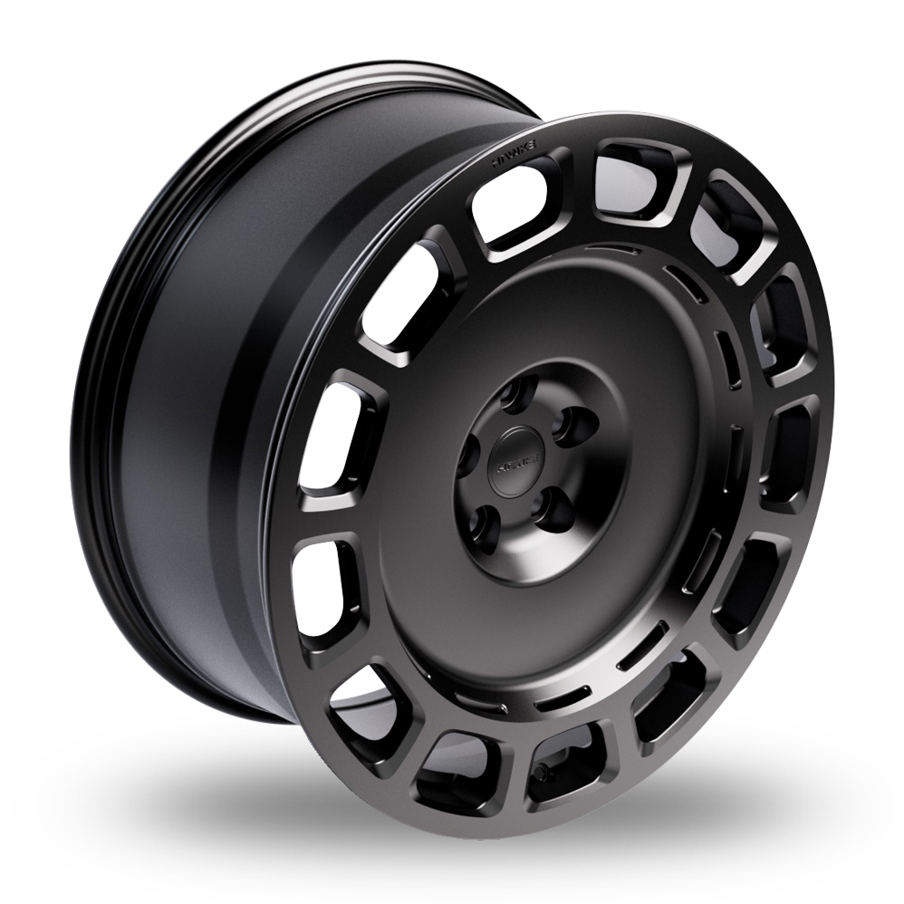 22" Hawke OCTAD Matt Black Alloy Wheels