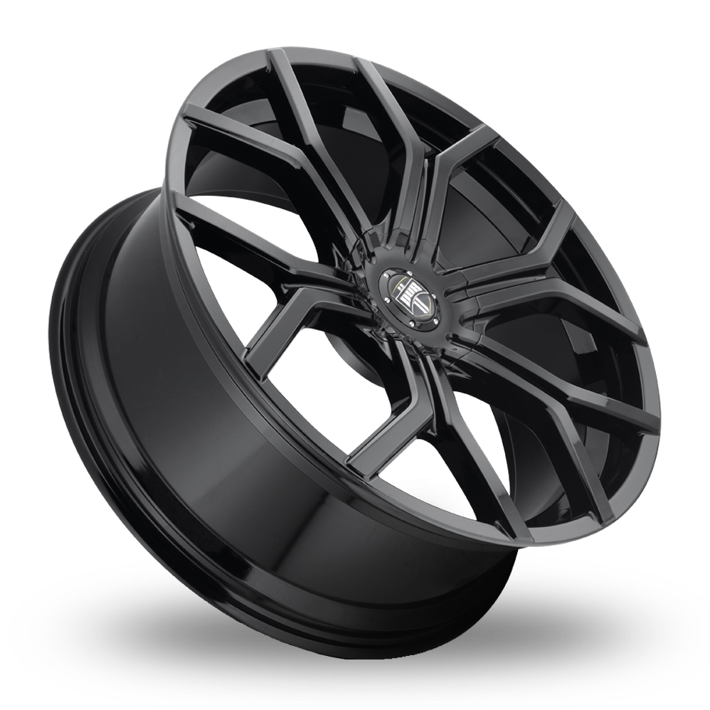 24" DUB S208 Royalty Gloss Black Alloy Wheels