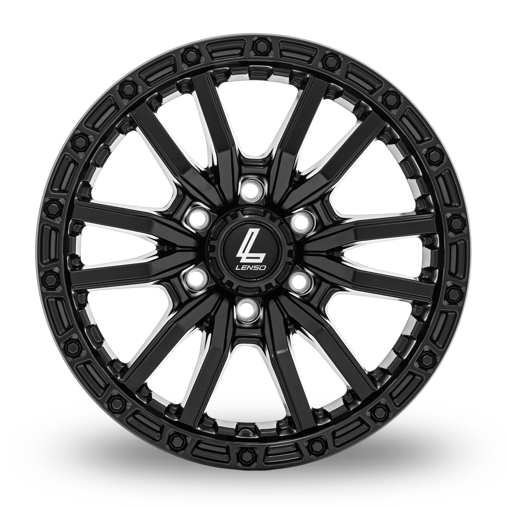 18" Lenso Valor Matt Black Alloy Wheels