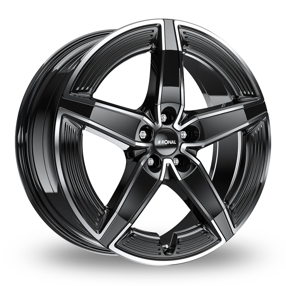 Ronal R72 Black Polished Alloy Wheels