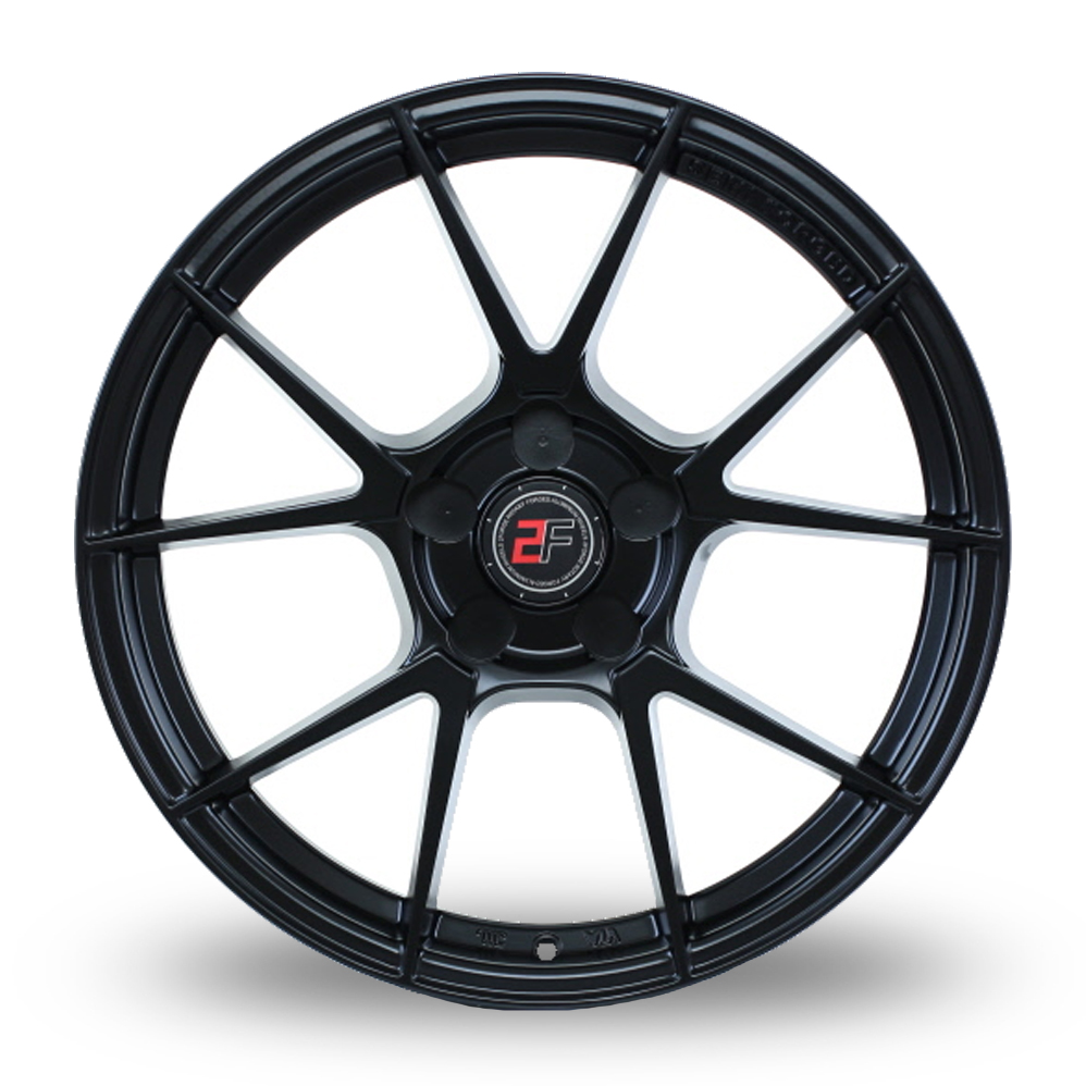 19" 2FORGE ZF6 Matt Black Alloy Wheels