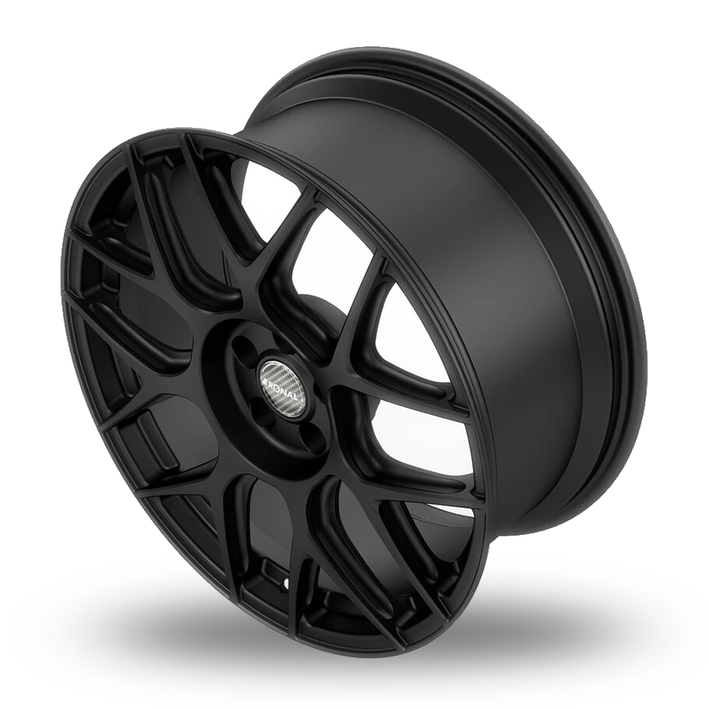 20" Ronal RF1 Forged Matt Black Alloy Wheels
