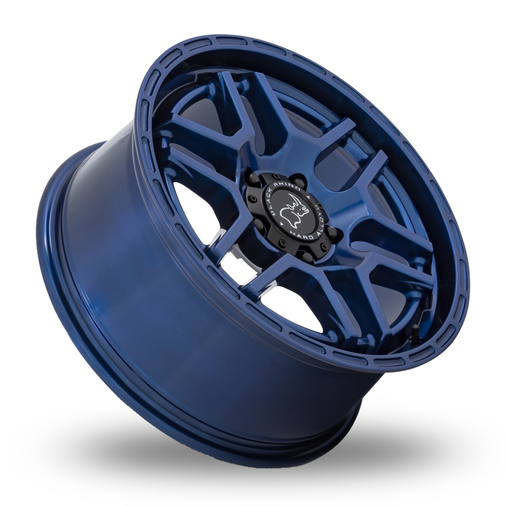 17" Black Rhino Batona (USA Warehouse) Cobalt Blue Alloy Wheels