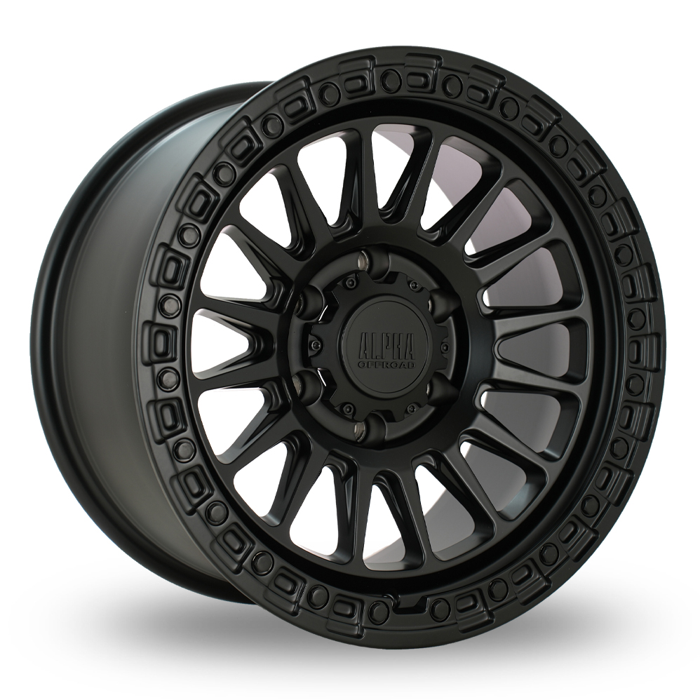 Alpha Off-Road Combat Satin Black Alloy Wheels