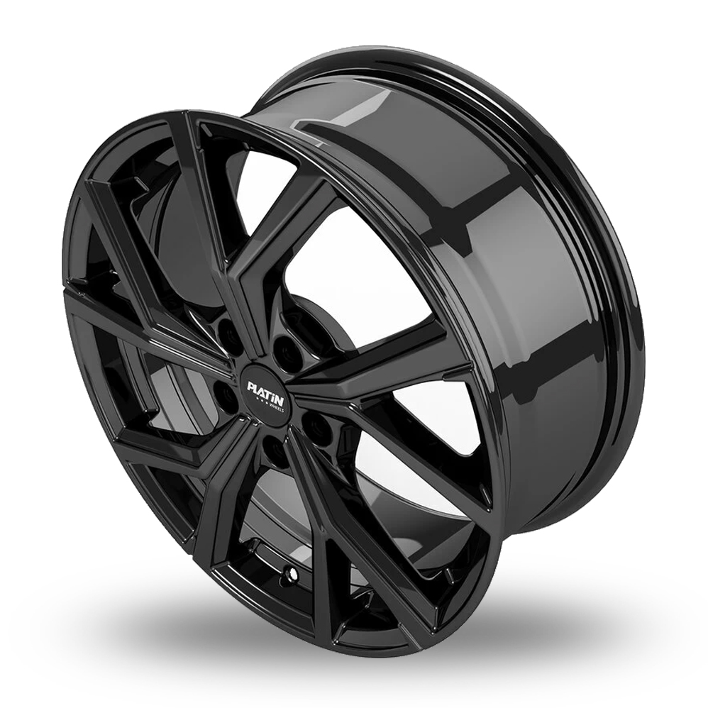 16" Platin P 115 Gloss Black Alloy Wheels