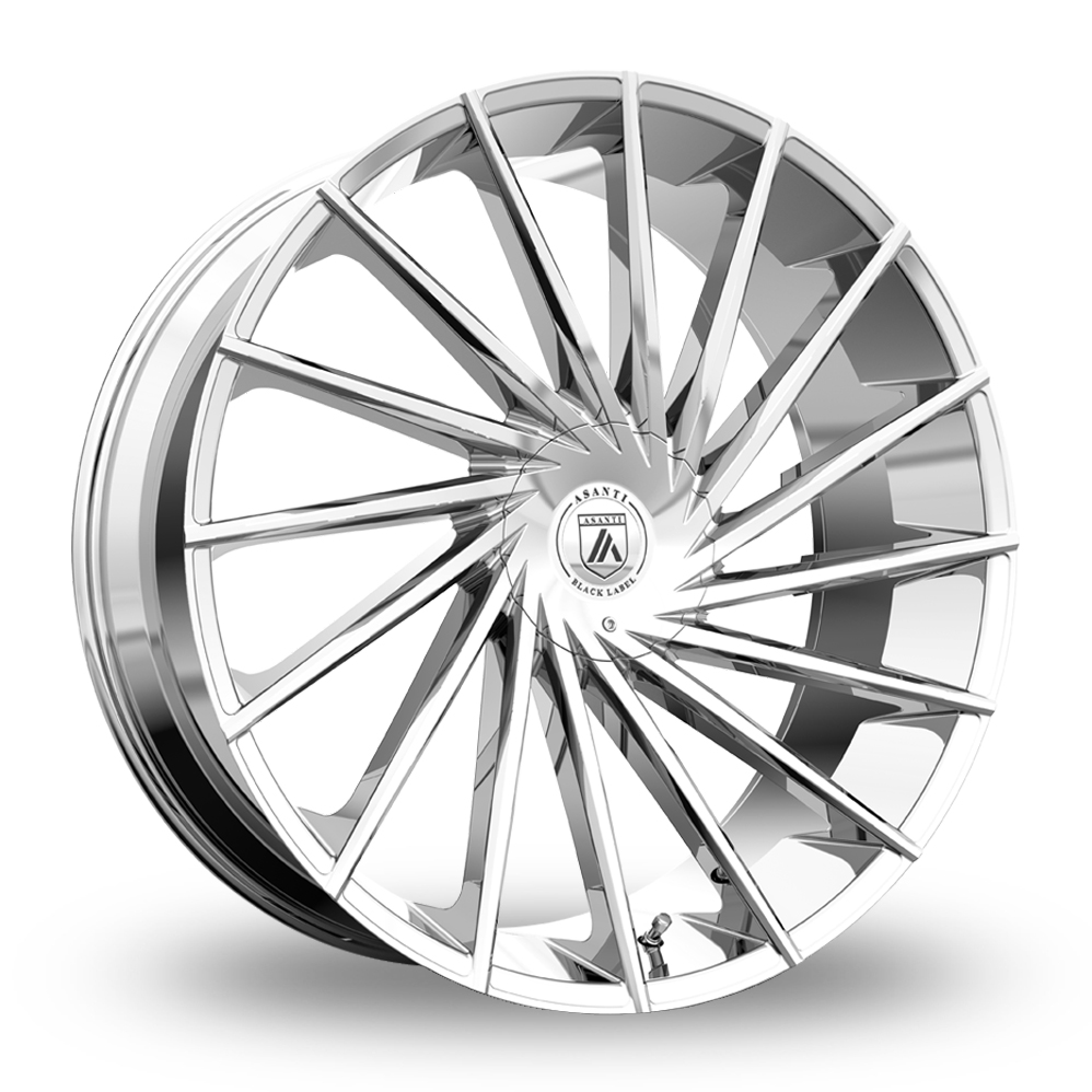 Asanti Black ABL-18 Matar (USA Warehouse) Chrome Alloy Wheels