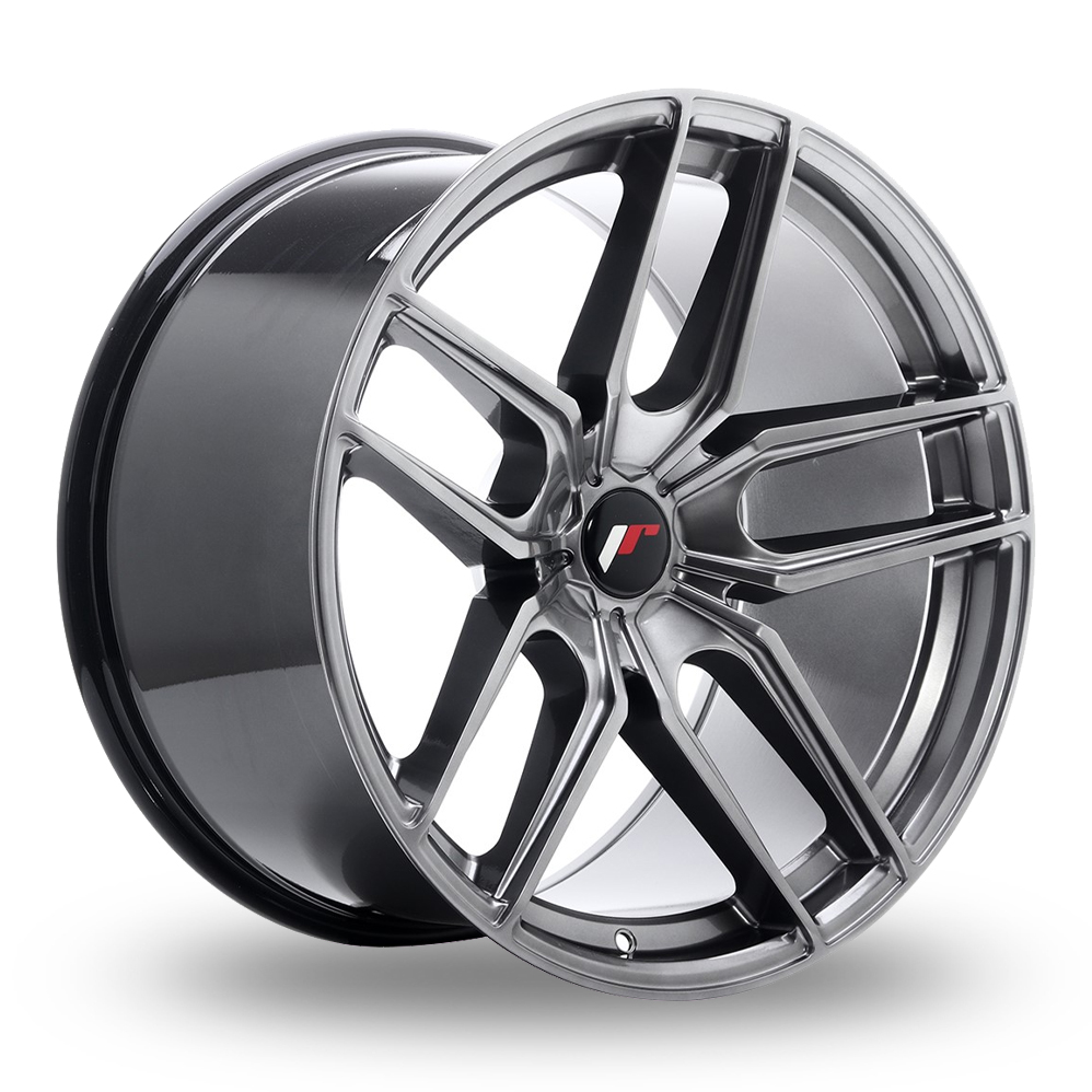 Japan Racing JR25 (11x20) (Custom Fitment) Hyper Black Alloy Wheels