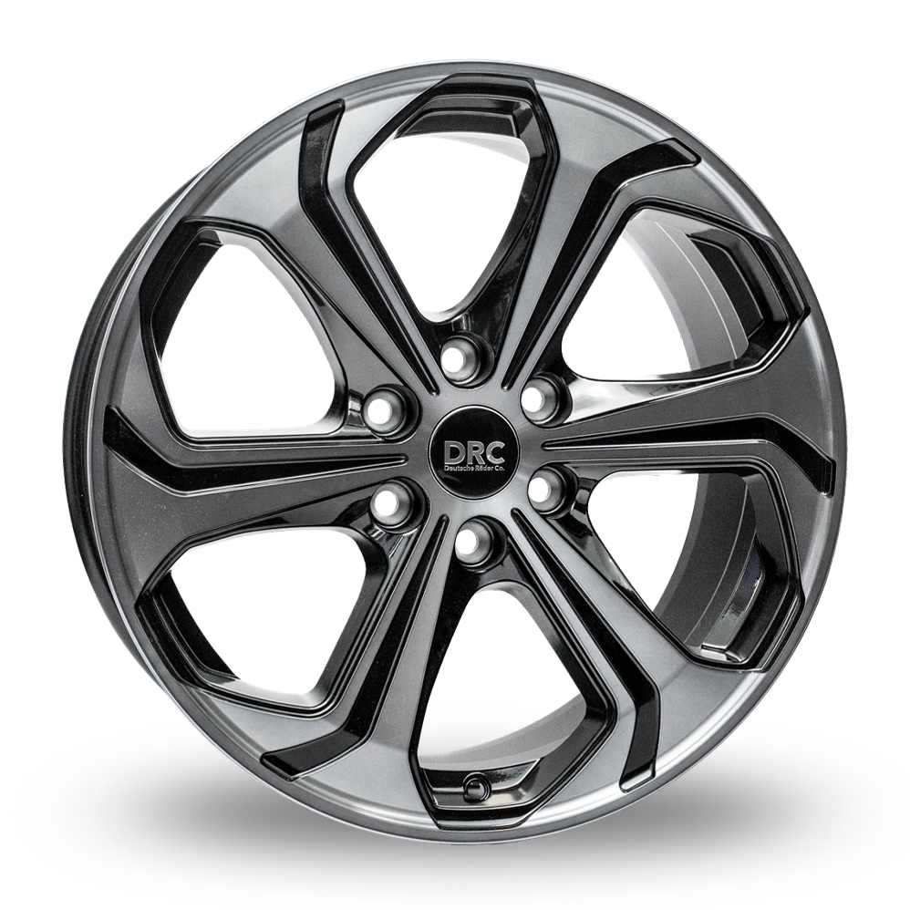 DRC Sport-6 Black Polished Tint Alloy Wheels