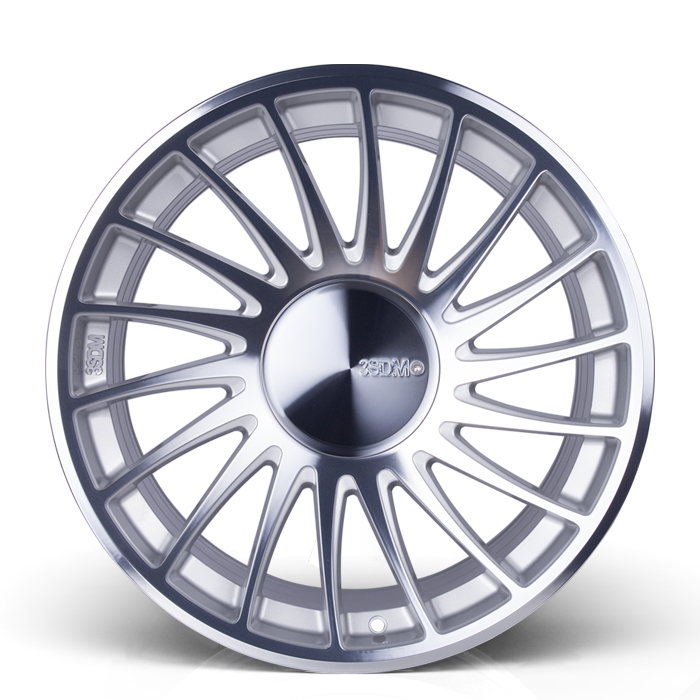 18 Inch 3SDM 0.04 SF Silver Polished Alloy Wheels
