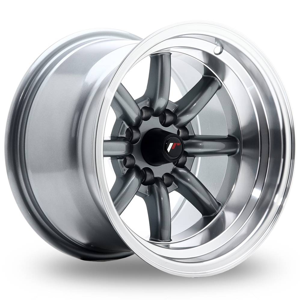 Japan Racing JR19 (9x14) Gunmetal Machined Lip Alloy Wheels
