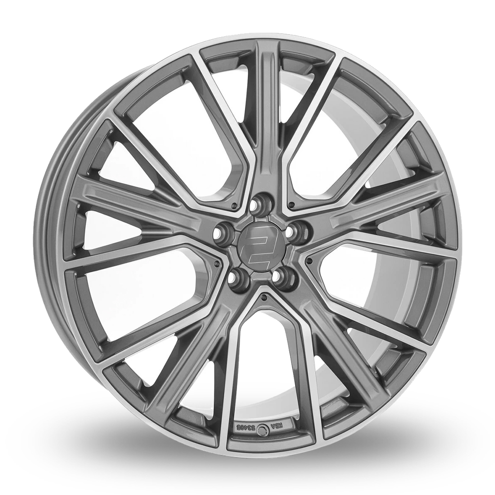 2DRV WH34 Daytona Grey Machined Alloy Wheels