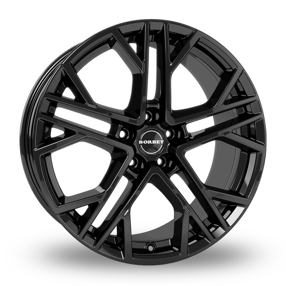 Borbet XV Gloss Black Alloy Wheels