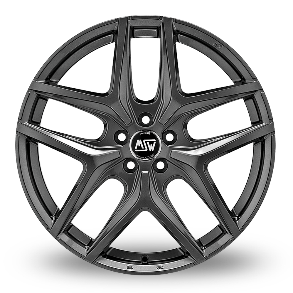 17" MSW (by OZ) 40 Gloss Gunmetal Alloy Wheels